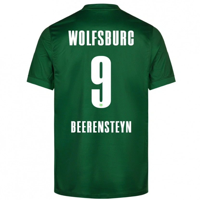 Danxen Pánské Lineth Beerensteyn #9 Zelená Bílá Domů Hráčské Dresy 2025/26 Dres