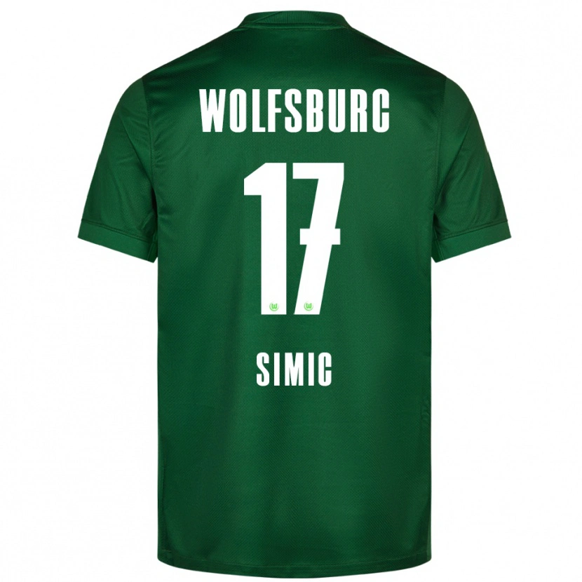 Danxen Pánské Karlo Simic #17 Zelená Bílá Domů Hráčské Dresy 2025/26 Dres