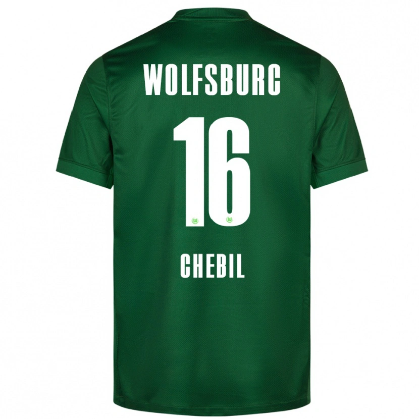 Danxen Pánské Yasin Chebil #16 Zelená Bílá Domů Hráčské Dresy 2025/26 Dres