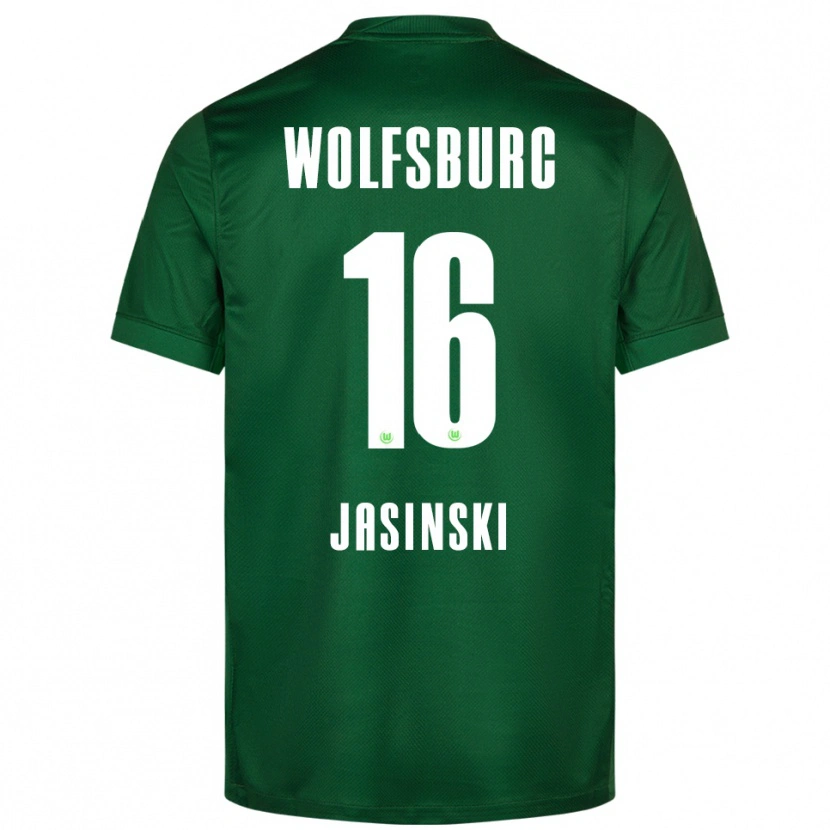 Danxen Pánské Mateusz Jasinski #16 Zelená Bílá Domů Hráčské Dresy 2025/26 Dres