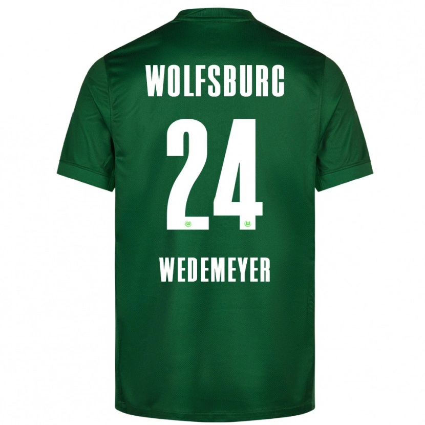 Danxen Pánské Joelle Wedemeyer #24 Zelená Bílá Domů Hráčské Dresy 2025/26 Dres