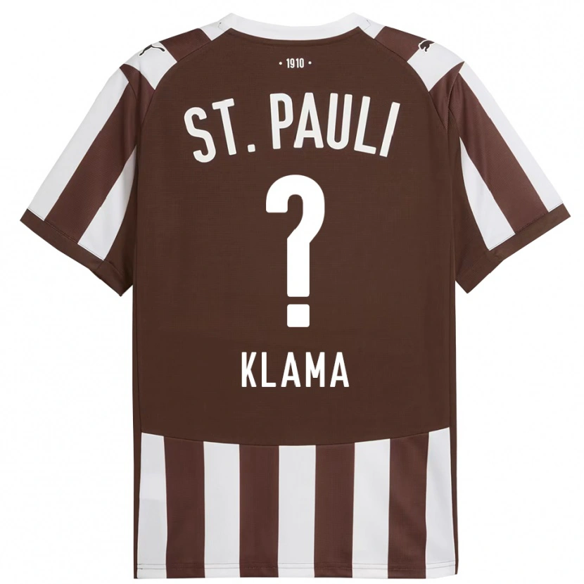 Danxen Pánské Matthias Klama #0 Kávová Bílá Domů Hráčské Dresy 2025/26 Dres
