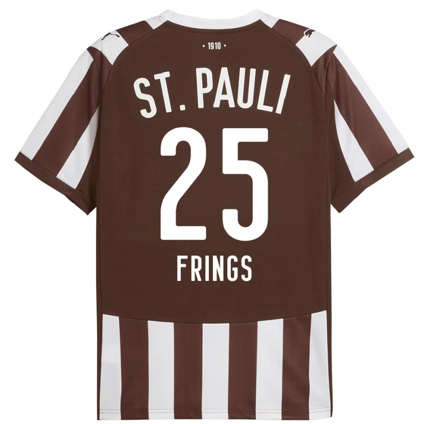 Danxen Pánské Emma Frings #25 Kávová Bílá Domů Hráčské Dresy 2025/26 Dres