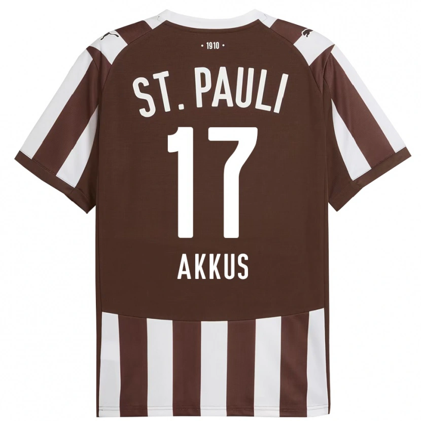 Danxen Pánské Özgür Akkus #17 Kávová Bílá Domů Hráčské Dresy 2025/26 Dres