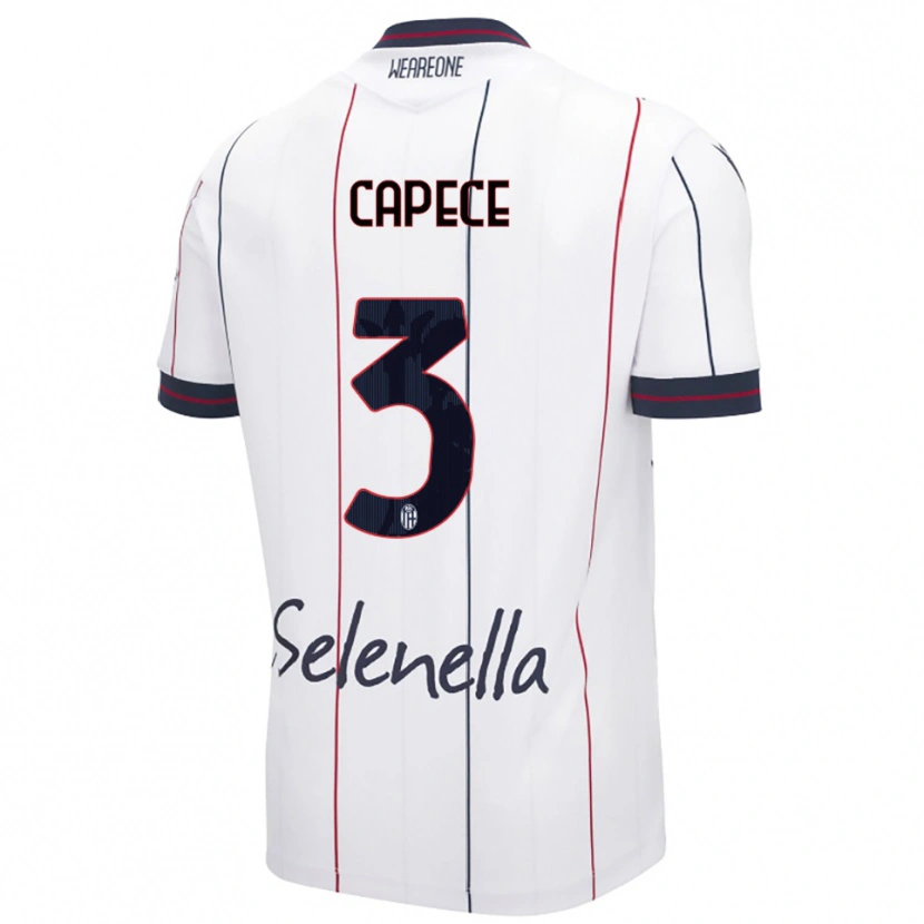 Danxen Pánské Matteo Capece #3 Bílá Královská Modř Daleko Hráčské Dresy 2025/26 Dres