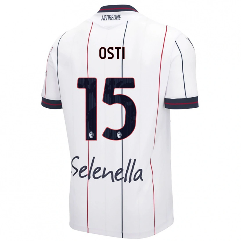 Danxen Pánské Gabriele Osti #15 Bílá Královská Modř Daleko Hráčské Dresy 2025/26 Dres