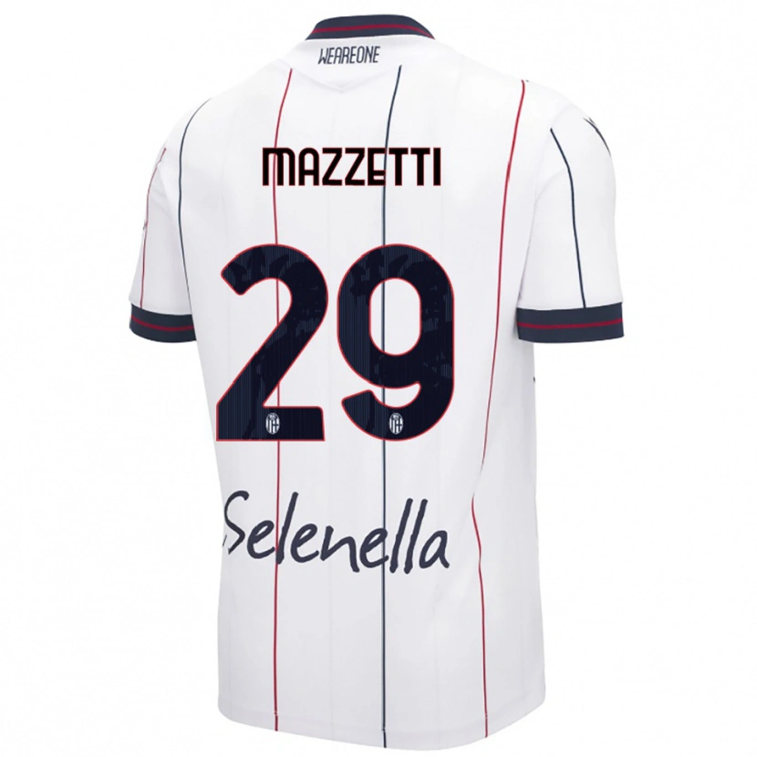 Danxen Pánské Gabriele Mazzetti #29 Bílá Královská Modř Daleko Hráčské Dresy 2025/26 Dres