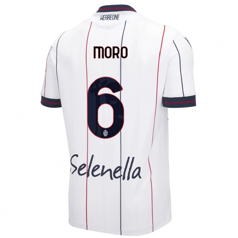 Danxen Pánské Nikola Moro #6 Bílá Královská Modř Daleko Hráčské Dresy 2025/26 Dres