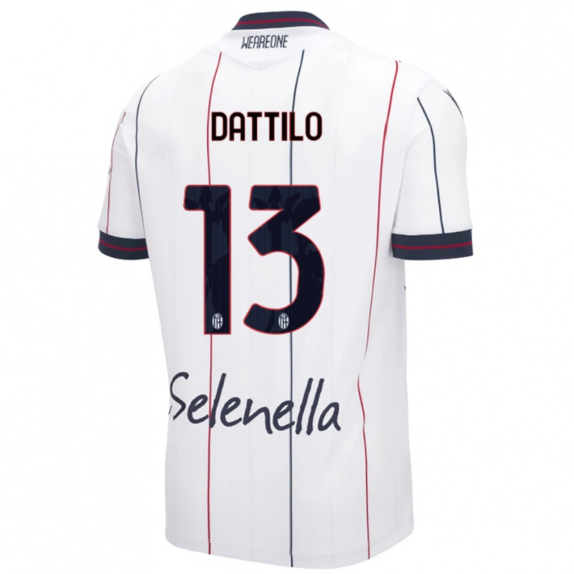 Danxen Pánské Gabriel Dattilo #13 Bílá Královská Modř Daleko Hráčské Dresy 2025/26 Dres