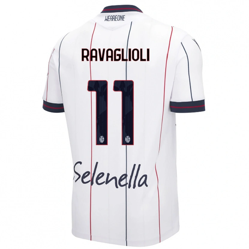 Danxen Pánské Tommaso Ravaglioli #11 Bílá Královská Modř Daleko Hráčské Dresy 2025/26 Dres