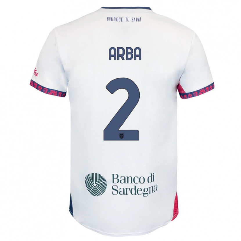Danxen Pánské Federico Arba #2 Bílá Námořnická Modř Červená Daleko Hráčské Dresy 2025/26 Dres