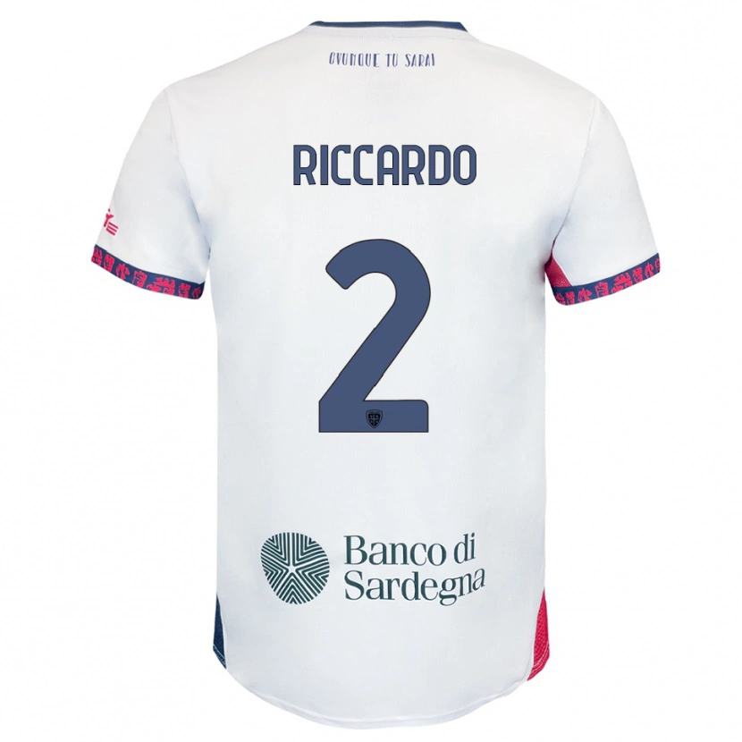 Danxen Pánské Riccardo Congiu #2 Bílá Námořnická Modř Červená Daleko Hráčské Dresy 2025/26 Dres
