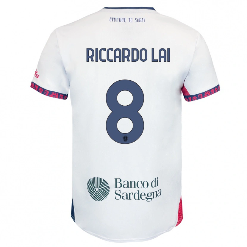 Danxen Pánské Riccardo Lai #8 Bílá Námořnická Modř Červená Daleko Hráčské Dresy 2025/26 Dres