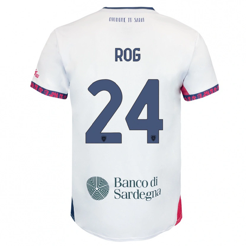 Danxen Pánské Marko Rog #24 Bílá Námořnická Modř Červená Daleko Hráčské Dresy 2025/26 Dres