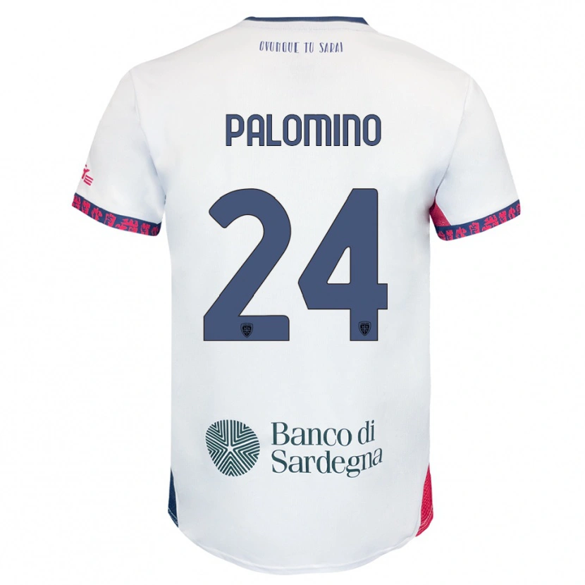 Danxen Pánské Jose Luis Palomino #24 Bílá Námořnická Modř Červená Daleko Hráčské Dresy 2025/26 Dres
