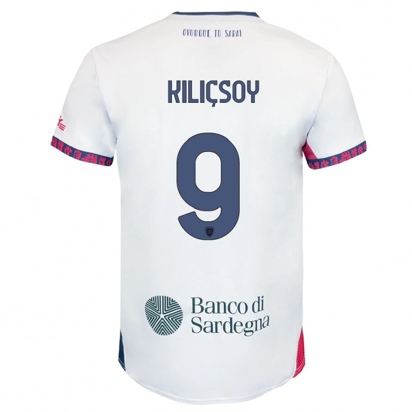Danxen Pánské Semih Kılıçsoy #9 Bílá Námořnická Modř Červená Daleko Hráčské Dresy 2025/26 Dres