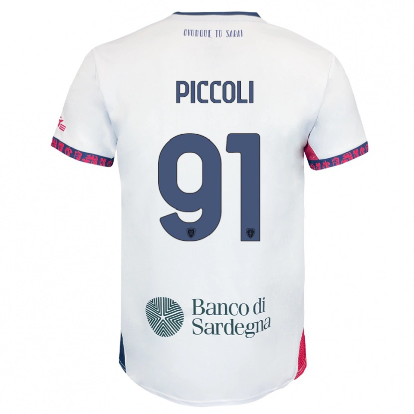 Danxen Pánské Roberto Piccoli #91 Bílá Námořnická Modř Červená Daleko Hráčské Dresy 2025/26 Dres