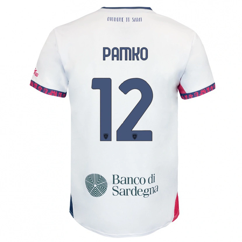 Danxen Pánské Dmytro Panko #12 Bílá Námořnická Modř Červená Daleko Hráčské Dresy 2025/26 Dres