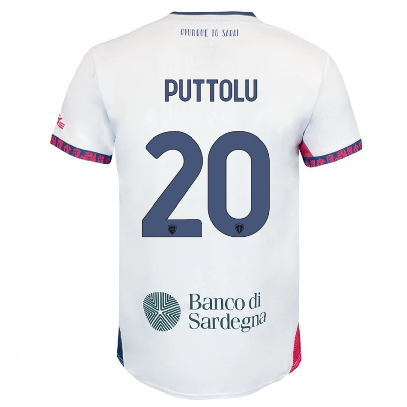 Danxen Pánské Diego Puttolu #20 Bílá Námořnická Modř Červená Daleko Hráčské Dresy 2025/26 Dres