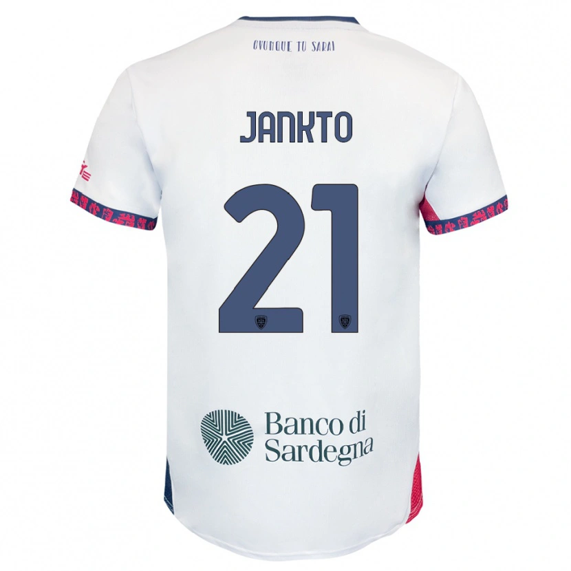 Danxen Pánské Jakub Jankto #21 Bílá Námořnická Modř Červená Daleko Hráčské Dresy 2025/26 Dres