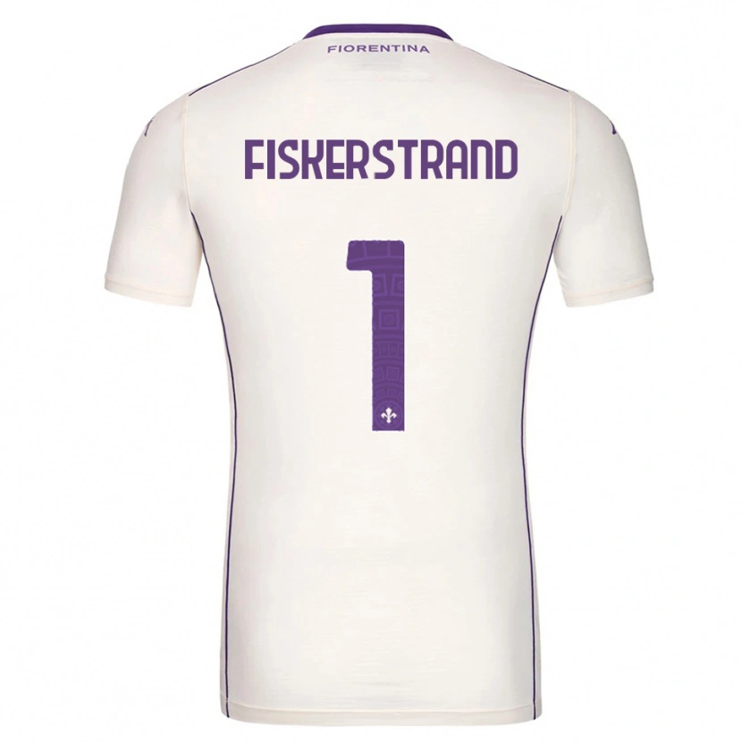 Danxen Pánské Cecilie Fiskerstrand #1 Bílá Fialová Červená Daleko Hráčské Dresy 2025/26 Dres