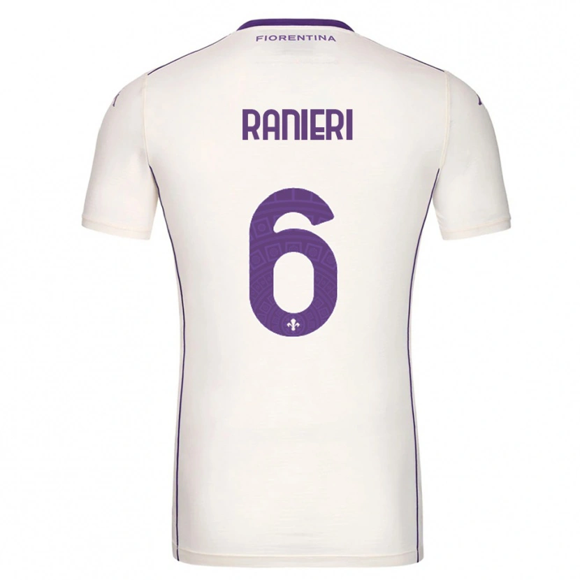 Danxen Pánské Luca Ranieri #6 Bílá Fialová Červená Daleko Hráčské Dresy 2025/26 Dres