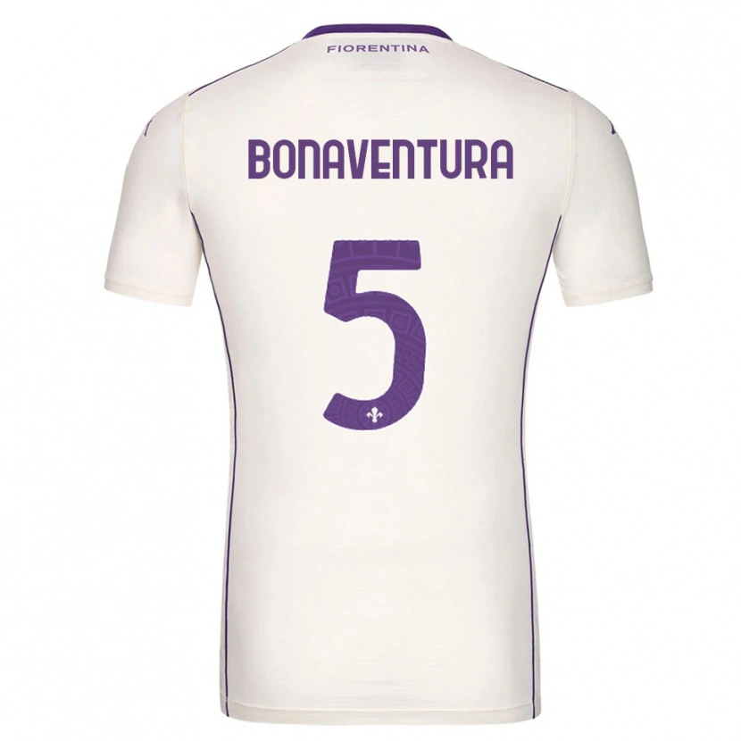 Danxen Pánské Giacomo Bonaventura #5 Bílá Fialová Červená Daleko Hráčské Dresy 2025/26 Dres