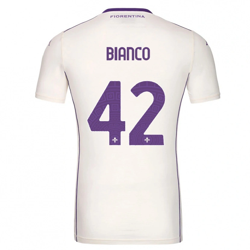 Danxen Pánské Alessandro Bianco #42 Bílá Fialová Červená Daleko Hráčské Dresy 2025/26 Dres