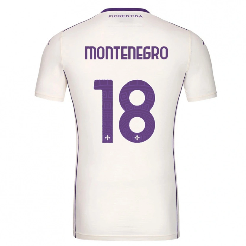 Danxen Pánské Luca Montenegro #18 Bílá Fialová Červená Daleko Hráčské Dresy 2025/26 Dres