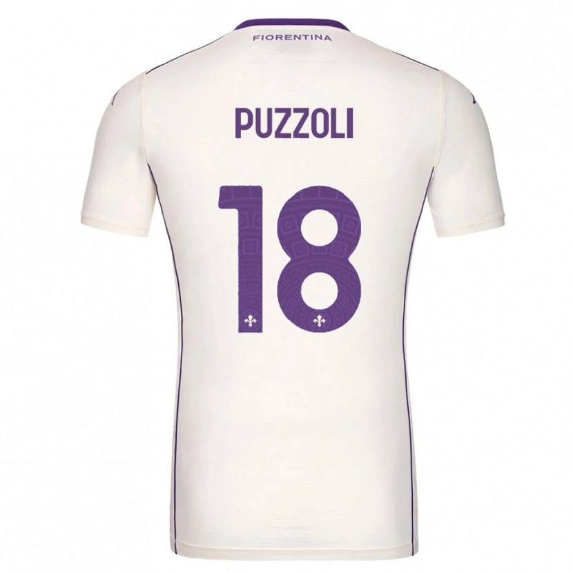 Danxen Pánské Giorgio Puzzoli #18 Bílá Fialová Červená Daleko Hráčské Dresy 2025/26 Dres