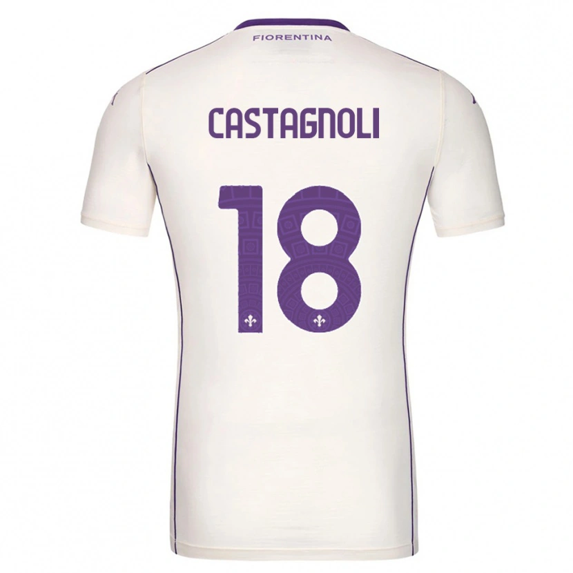 Danxen Pánské Filippo Castagnoli #18 Bílá Fialová Červená Daleko Hráčské Dresy 2025/26 Dres