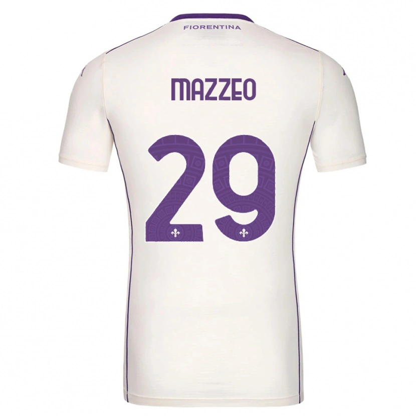 Danxen Pánské Brando Mazzeo #29 Bílá Fialová Červená Daleko Hráčské Dresy 2025/26 Dres
