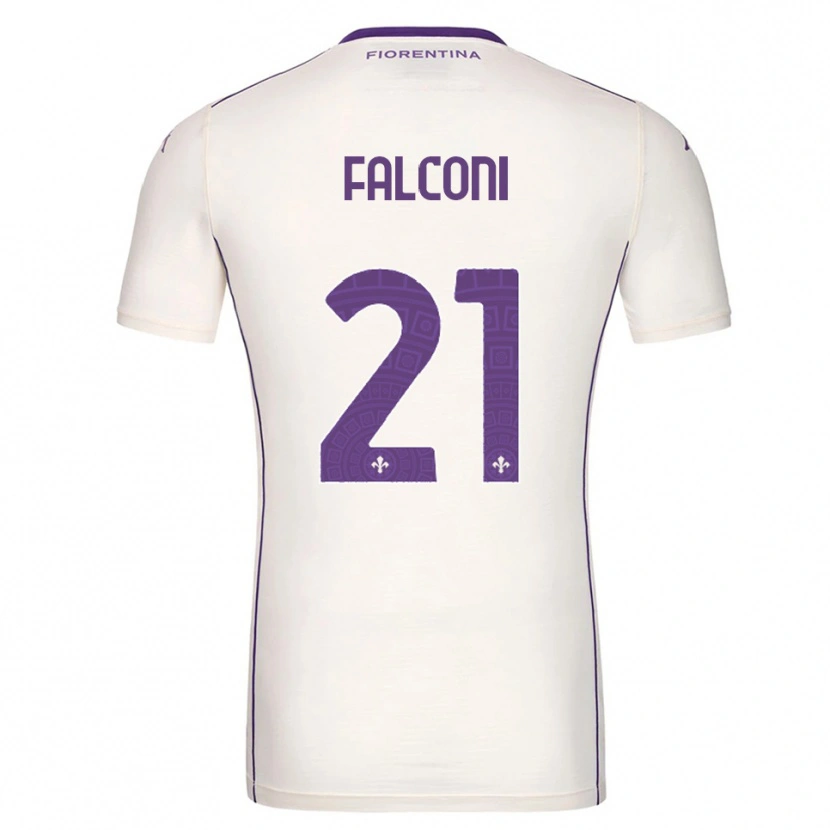 Danxen Pánské Niccolo Falconi #21 Bílá Fialová Červená Daleko Hráčské Dresy 2025/26 Dres