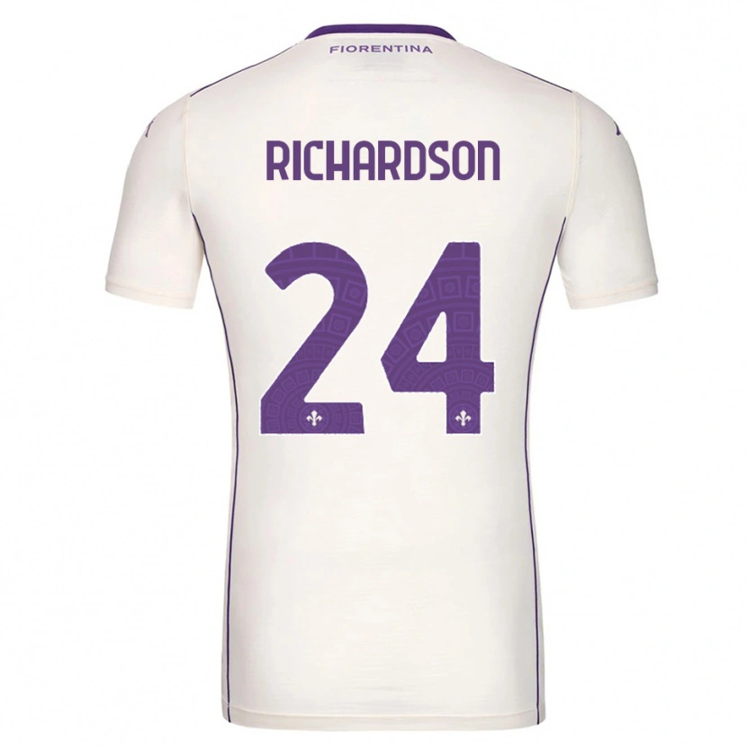 Danxen Pánské Amir Richardson #24 Bílá Fialová Červená Daleko Hráčské Dresy 2025/26 Dres