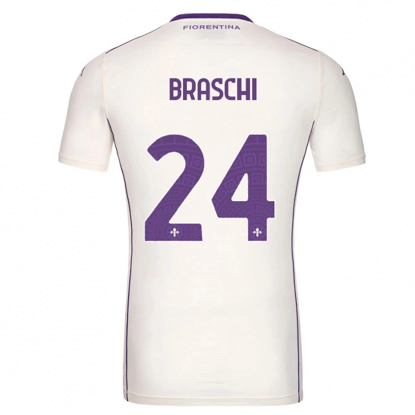 Danxen Pánské Riccardo Braschi #24 Bílá Fialová Červená Daleko Hráčské Dresy 2025/26 Dres