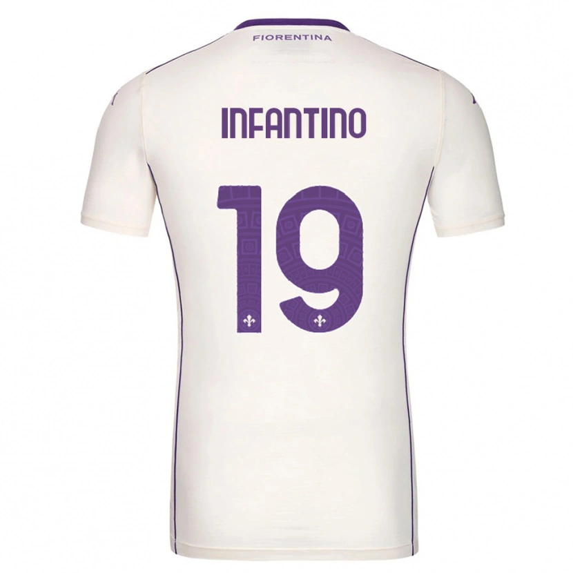 Danxen Pánské Gino Infantino #19 Bílá Fialová Červená Daleko Hráčské Dresy 2025/26 Dres