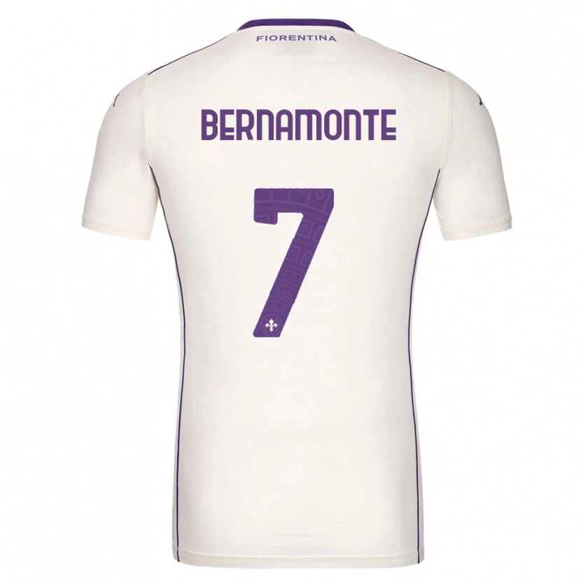 Danxen Pánské Lorenzo Bernamonte #7 Bílá Fialová Červená Daleko Hráčské Dresy 2025/26 Dres