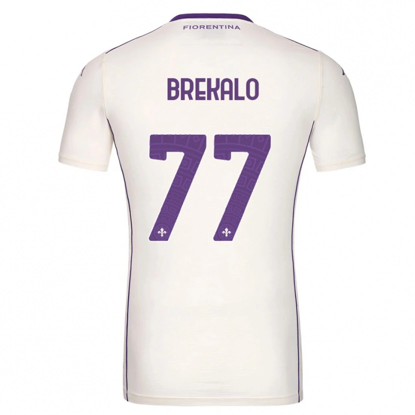 Danxen Pánské Josip Brekalo #77 Bílá Fialová Červená Daleko Hráčské Dresy 2025/26 Dres