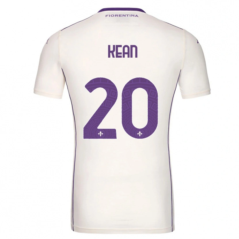 Danxen Pánské Moise Kean #20 Bílá Fialová Červená Daleko Hráčské Dresy 2025/26 Dres