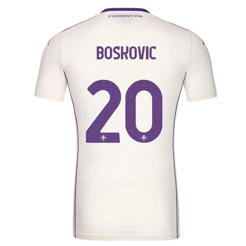 Danxen Pánské Matko Boskovic #20 Bílá Fialová Červená Daleko Hráčské Dresy 2025/26 Dres