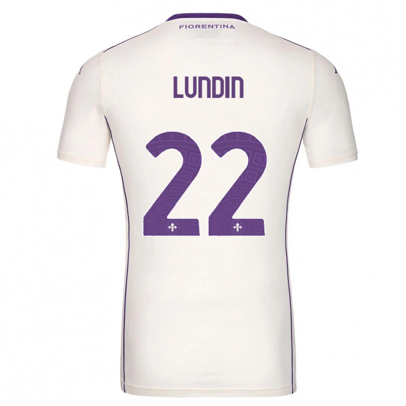 Danxen Pánské Karin Lundin #22 Bílá Fialová Červená Daleko Hráčské Dresy 2025/26 Dres