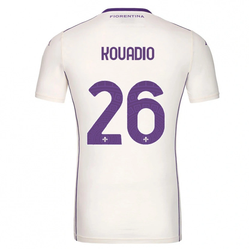 Danxen Pánské Eddy Kouadio #26 Bílá Fialová Červená Daleko Hráčské Dresy 2025/26 Dres