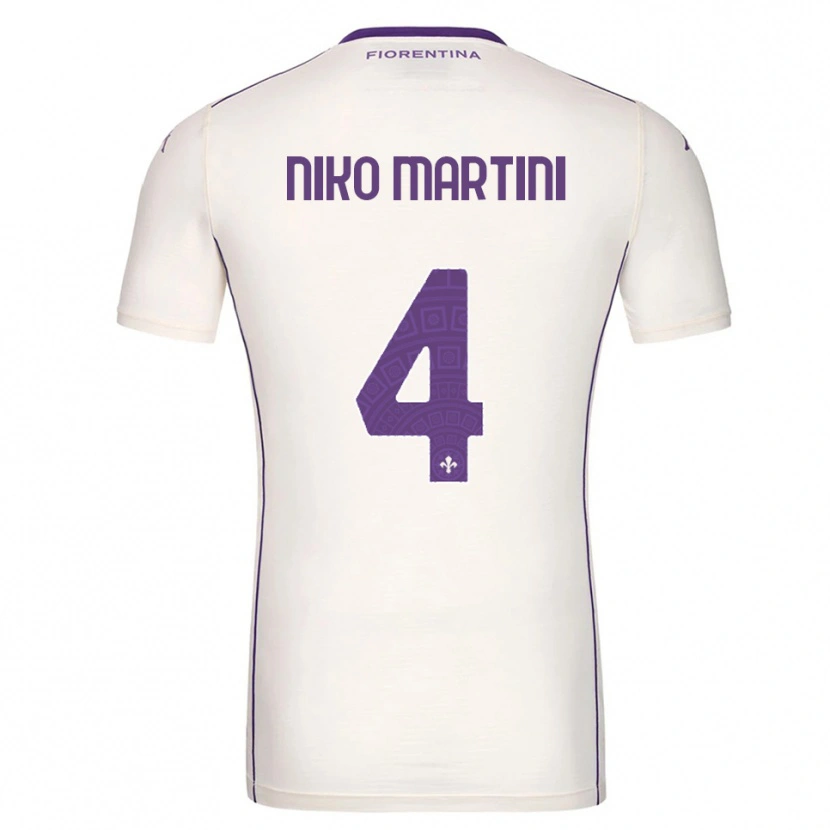 Danxen Pánské Niko Martini #4 Bílá Fialová Červená Daleko Hráčské Dresy 2025/26 Dres