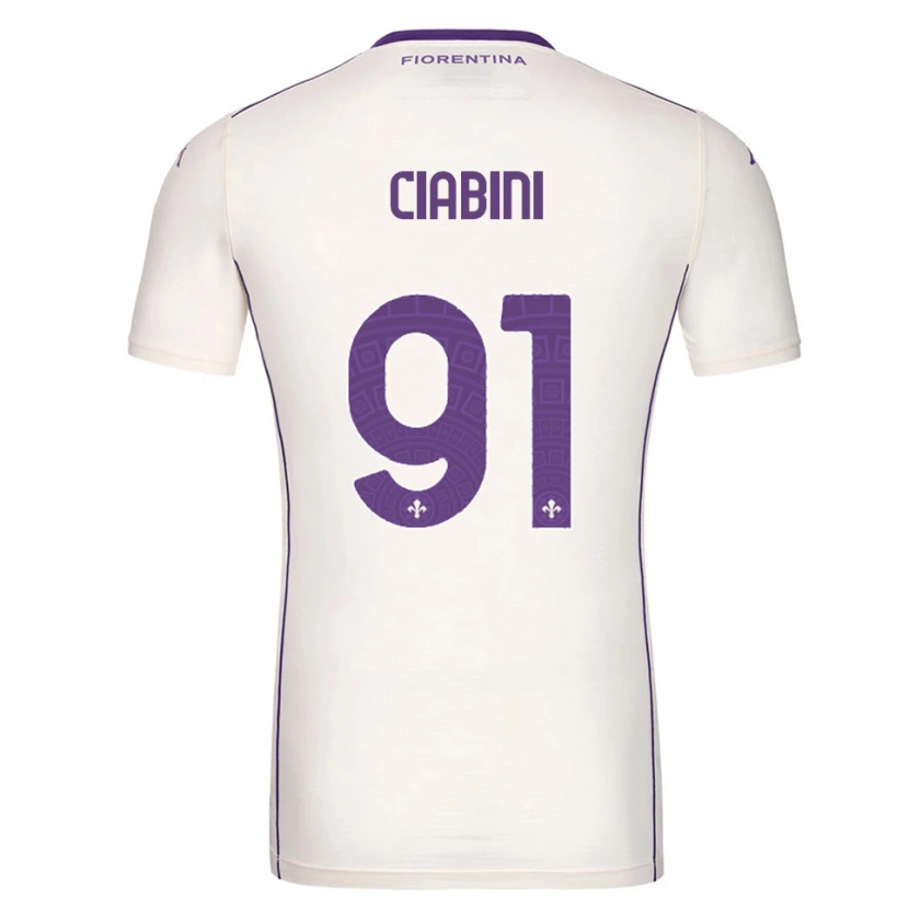 Danxen Pánské Giulia Ciabini #91 Bílá Fialová Červená Daleko Hráčské Dresy 2025/26 Dres