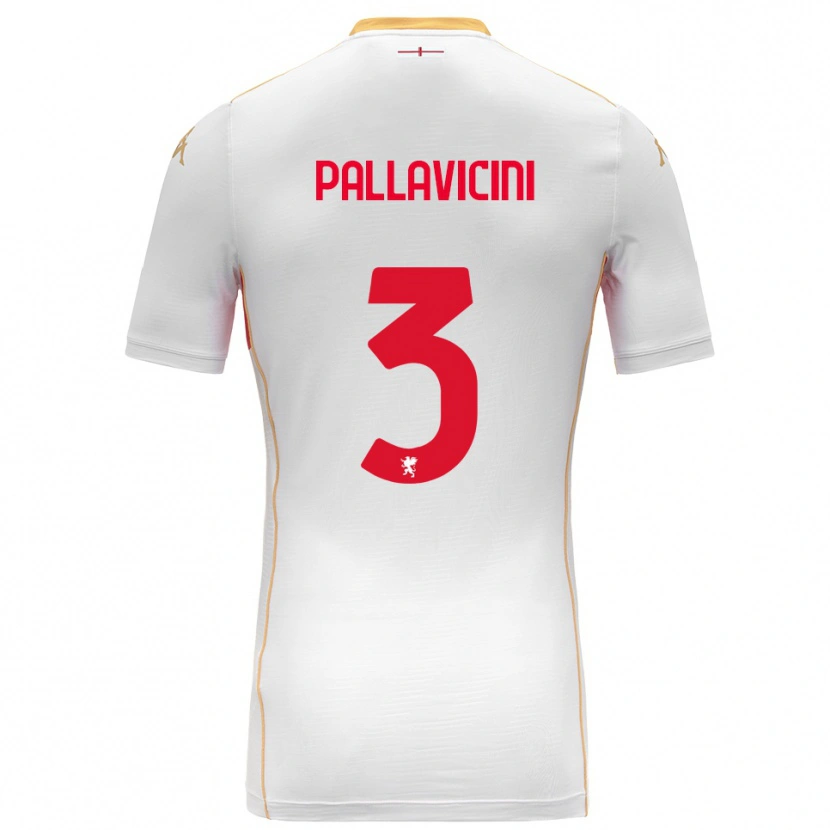 Danxen Pánské Matteo Pallavicini #3 Bílá Červená Daleko Hráčské Dresy 2025/26 Dres