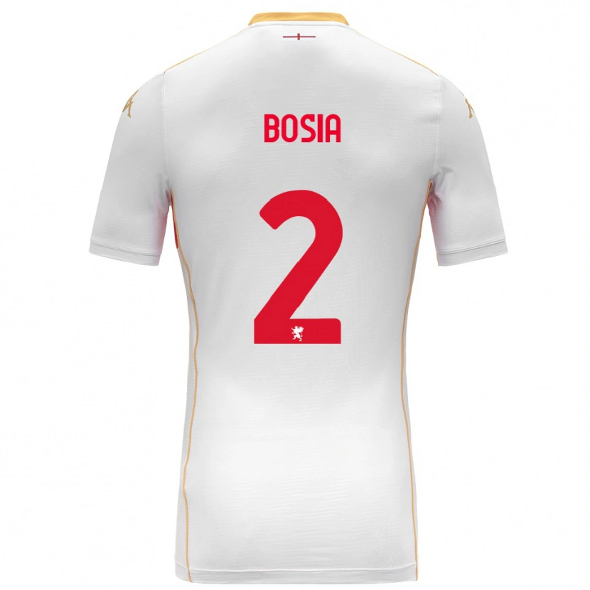 Danxen Pánské Davide Bosia #2 Bílá Červená Daleko Hráčské Dresy 2025/26 Dres