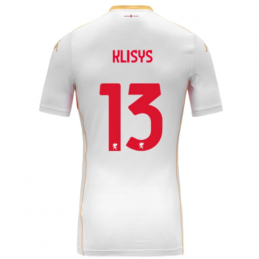 Danxen Pánské Lukas Klišys #13 Bílá Červená Daleko Hráčské Dresy 2025/26 Dres