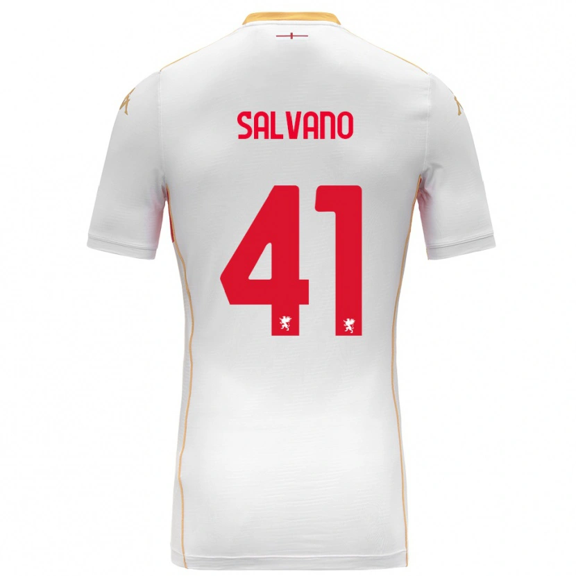 Danxen Pánské Daniele Salvano #41 Bílá Červená Daleko Hráčské Dresy 2025/26 Dres