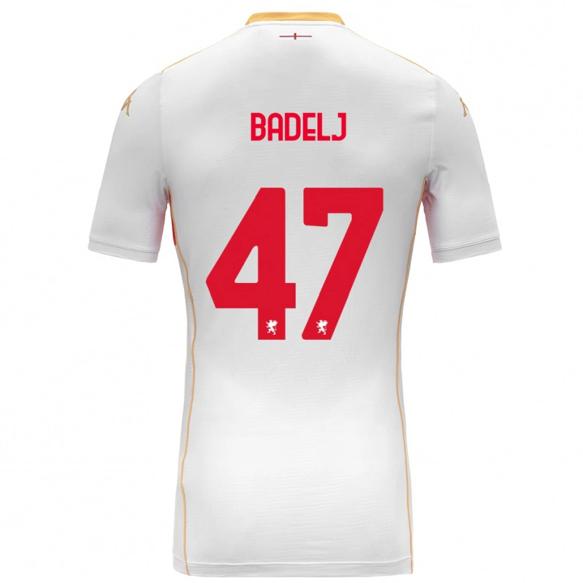 Danxen Pánské Milan Badelj #47 Bílá Červená Daleko Hráčské Dresy 2025/26 Dres