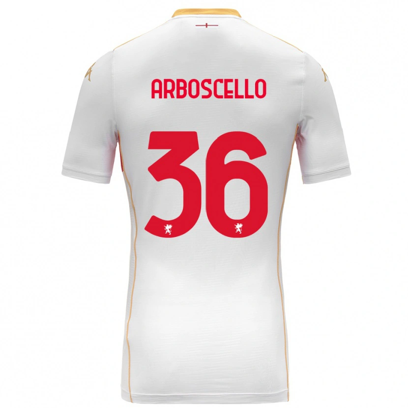 Danxen Pánské Riccardo Arboscello #36 Bílá Červená Daleko Hráčské Dresy 2025/26 Dres